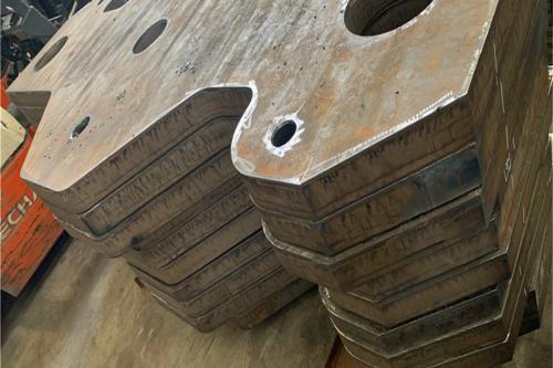 High Strength Steel Plate Cutting Service Indonesia, S355JR S690QL Steel Cut Parts for Construction